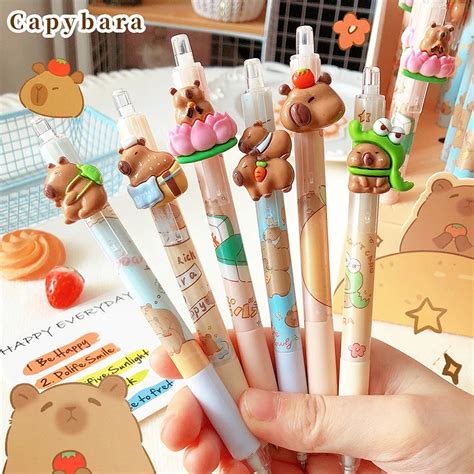 Kawaii Capybara Automatic Pencils Cute Office Stationery School