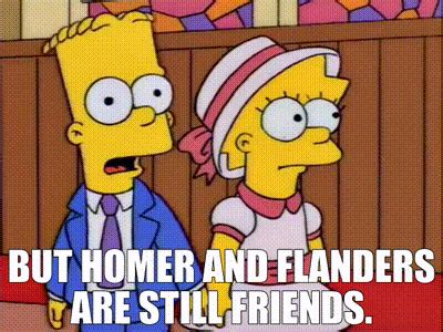 Yarn But Homer And Flanders Are Still Friends The Simpsons