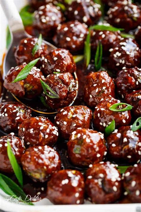 Mongolian Glazed Meatballs Recipe Cart