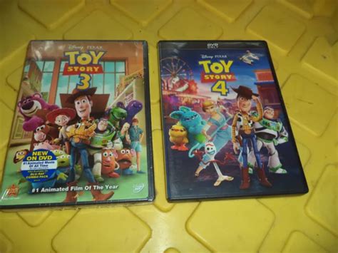 TOY STORY 1 - 4 dvd lot - Disney's Pixar / Good Condition and Complete £13.34 - PicClick UK