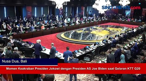 Momen Keakraban Presiden Jokowi Dengan Presiden As Joe Biden Saat