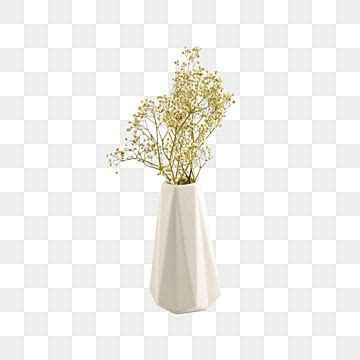 A White Vase With Some Flowers In It