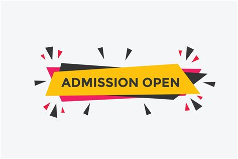 Admission open banner. Admission open banner text web button template ... 