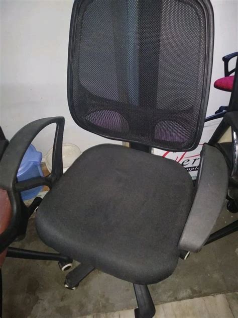 Mid Back Black Revolving Office Mesh Chair At Rs 3250 In Indore ID