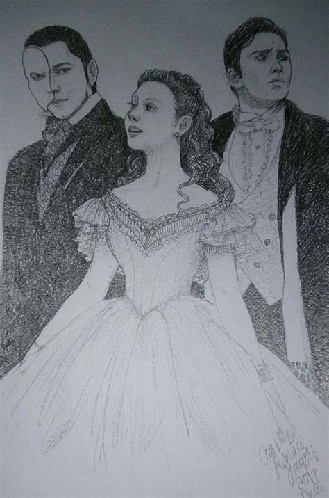 Erik Destler Christine Daae And Raoul De Chagny Phantom Of The