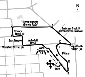 Adelaide Map History And Latest Races Motorsport Database Motor