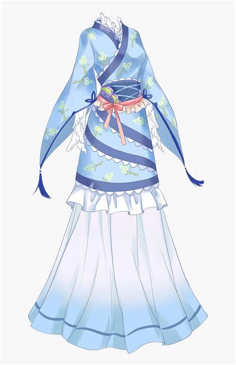 Drawing Anime Kimono Dress Hd Png Download Transparent Png Image