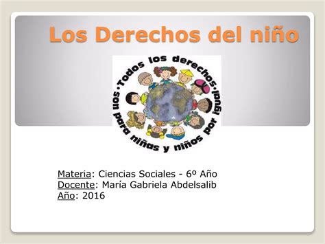 Los Derechos Del Niño Ppt Descarga Gratuita