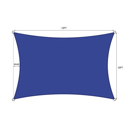 Outdoor Waterproof Sun Shade Sail Rectangle Uv Block For Patio And Gar