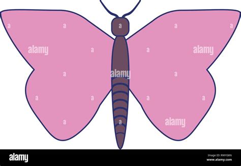 Dessin Animé Papillon Isolé Symbole Image Vectorielle Stock Alamy