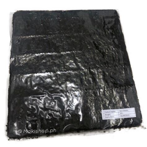 Sheets Nori Wrapper Roasted Seaweeds For Kimbap Sushi Shopee