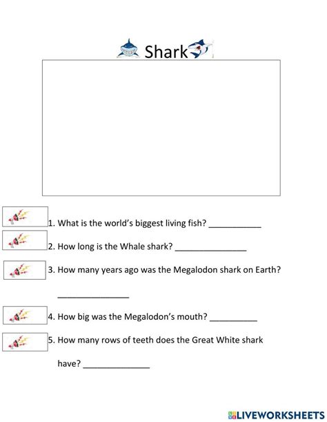 Sharks 906162 Lisa Brogan Live Worksheets