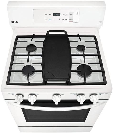 Lg Lrg3194sw 30 Inch Freestanding Gas Range With Smartdiagnosis™ Superboil™ 17000 Btu 5