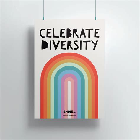 Celebrate Diversity LGBTIQA+ Poster - SHINE SA