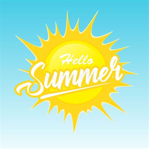 Hello Summer Vector Banner Design Hello Summer Enjoy Every Moment Text