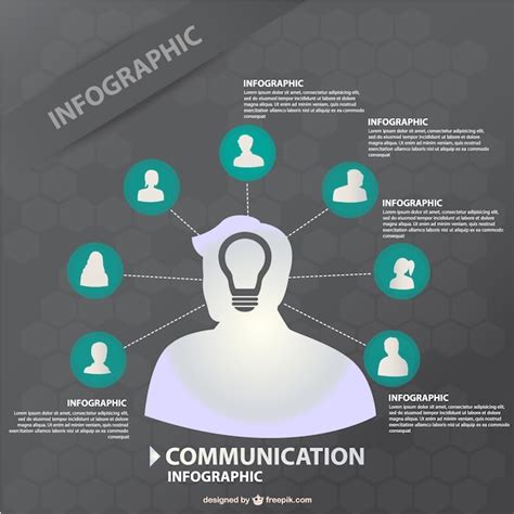 Free Vector | Communication infographic design