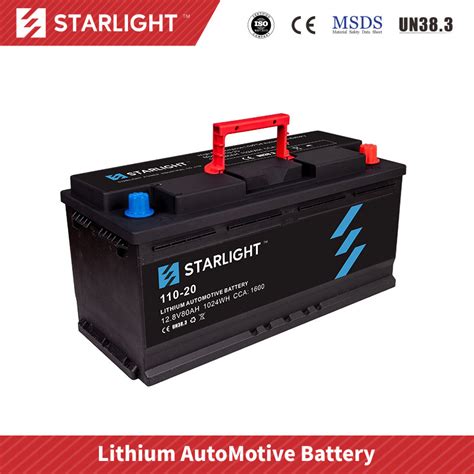 V Lithium Ion Car Battery Starter Battery With Bms Lifepo