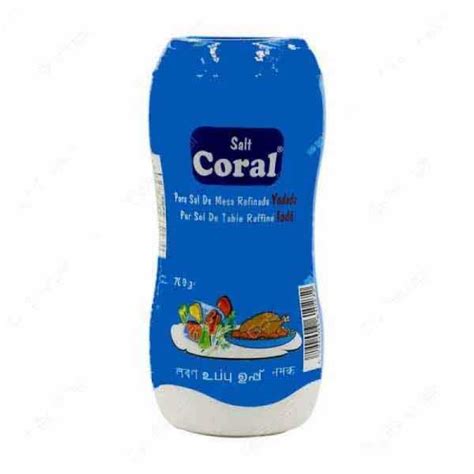 Coral Pure Refined Iodized Salt Bottle G