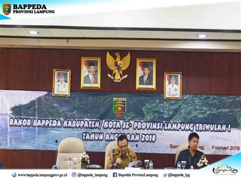 Gallery Rakor Kepala Bappeda Kab Kota Se Provinsi Lampung Di Ruang