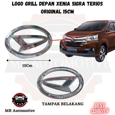 Emblem Logo Grill Depan Sigra Xenia Terios 2016 2022 Original Lazada