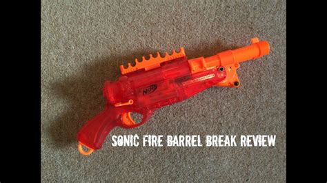 Nerf N Strike Sonic Fire Barrel Break IX 2 Unboxing Overview Firing