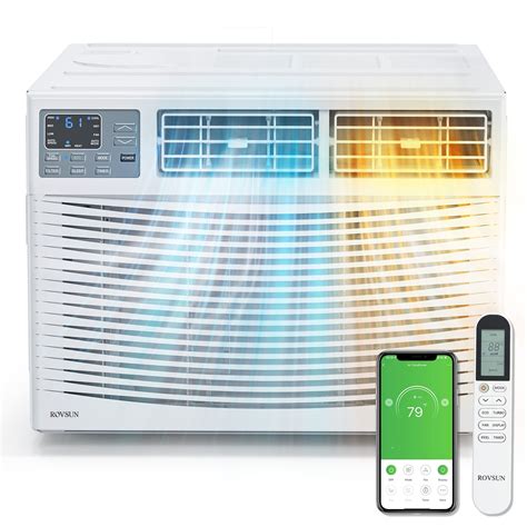 ROVSUN 12000 BTU Window AC & Heater Combo, Smart Control, Alexa/Google ...