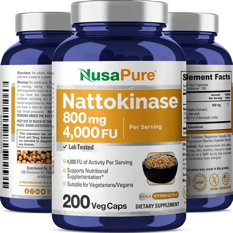 Nattokinase Fu Mg Veg Caps Vegetarian Non Gmo