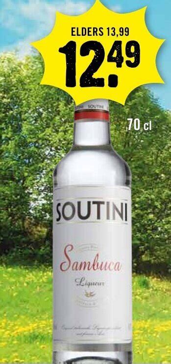 Soutini Sambuca Liqueur 70 Cl Aanbieding Bij Dirck 3