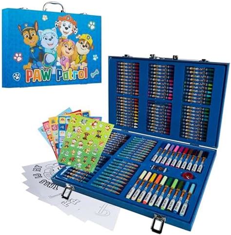 Paw Patrol Maletin Pintura para Niños Rotuladores Lápices de Colores