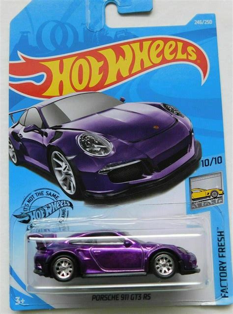 Hot Wheels Purple Porsche 911 GT3 RS Super Treasure Hunt Gruponym Mx