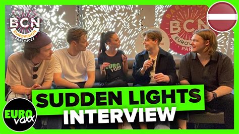 SUDDEN LIGHTS AIJA INTERVIEW Barcelona Eurovision Party 2023