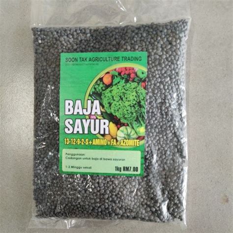 Baja Sayur Sayuran 1kg Baja Jagung Baja Pokok Buah Buahan Sebelum Berbuah Fertilizer Shopee