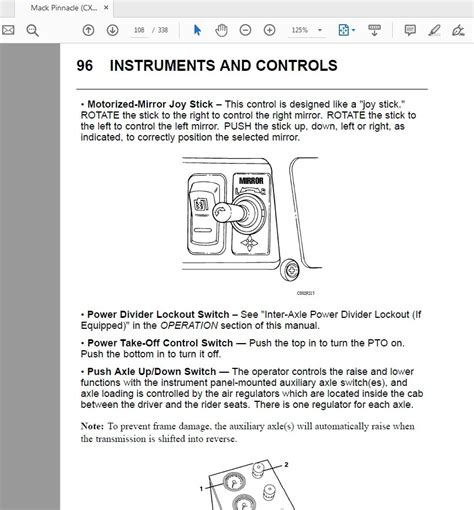 Mack Pinnacle Series Cxu Operator S Handbook