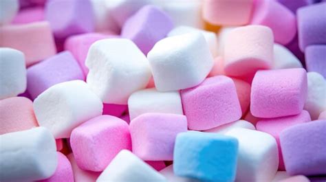 Premium Photo | Colored Marshmallows Closeup of bright and fluffy ...