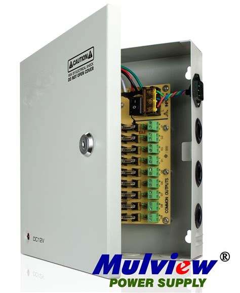 9CH Outputs 12V 10A 120W CCTV Central AC DC Power Supply Distribution