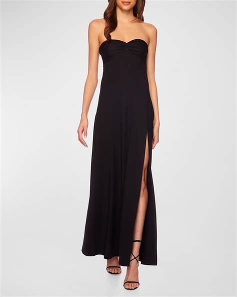 Susana Monaco Cutout Side Tank Maxi Slit Dress Neiman Marcus