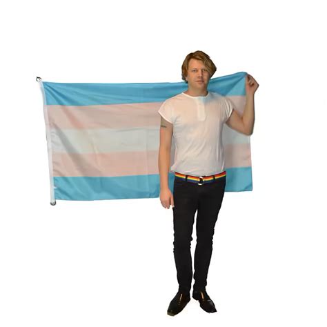 Flagga TRANS 90 X 150 Cm Queerstore Se