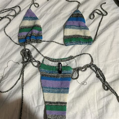 Jaded London Drift Knit Bikini Set Never Worn Paid Depop