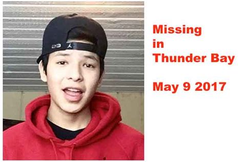 Thunder Bay Missing 14 Year Old Male Netnewsledger