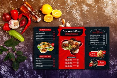 Digital Food Menu Design Template V-26 - Design Cuts