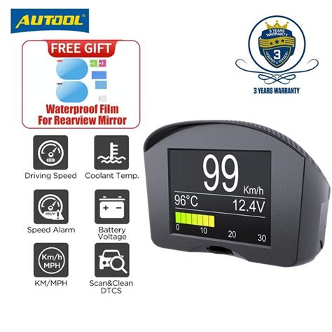 Autool X Plus Car Obd Hud Meter Digital Water Temperature Monitor