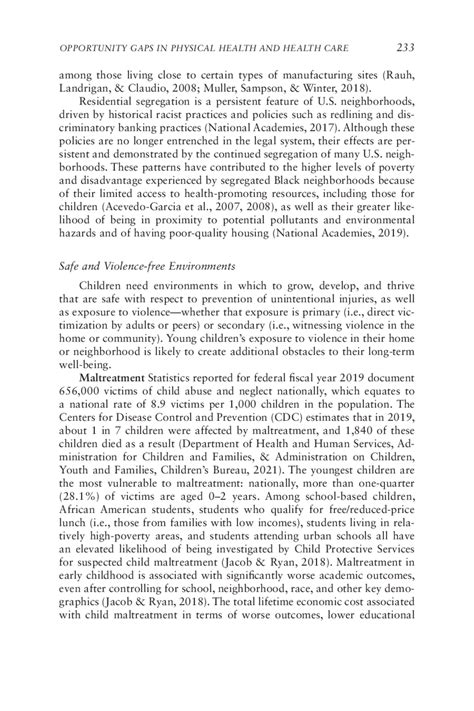 4 Opportunity Gaps in the Physical Health and Health Care Experienced