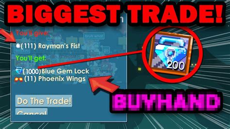 TOP 3 BIGGEST TRADES IN GROWTOPIA 2023 1000 BGL Ft Erbekgt