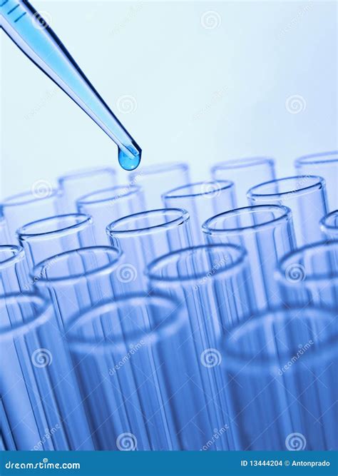 Reagenzgläser und Pipette stockfoto Bild von wissenschaftlich 13444204