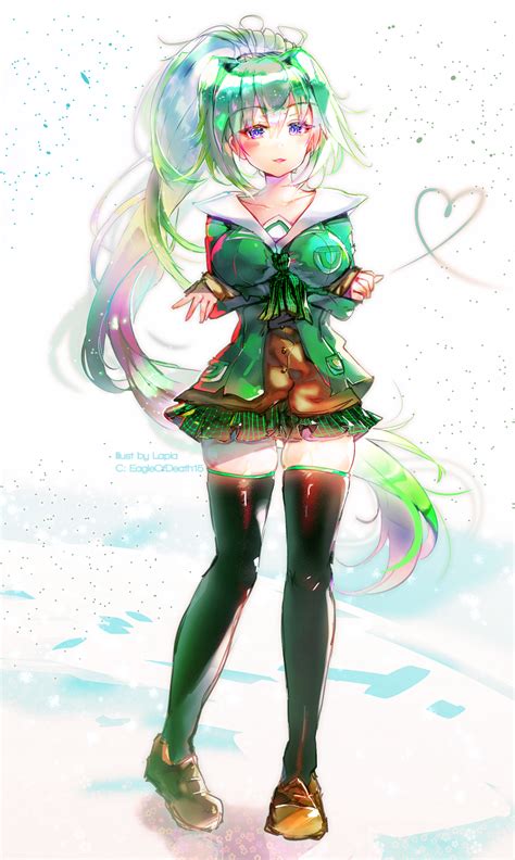 Green Heart Vert Neptune Neptune Series Anime Artist