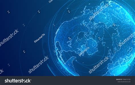 3d World Map Point Global Network Stock Illustration 1596013150 ...