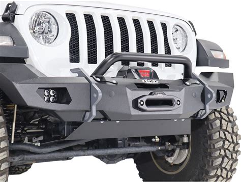 Lod Offroad Black Ops Full Width Bull Bar Front Winch Bumper Bare Jfb1880 00 Realtruck