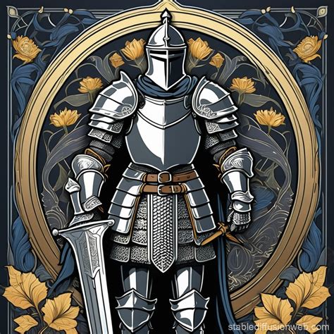 Dark Souls Knight Art Nouveau Stable Diffusion Online