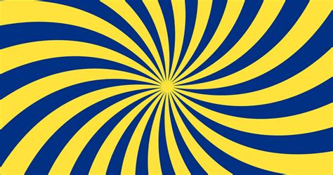 a yellow and blue striped background with a spiral 36131322 Vector Art ...