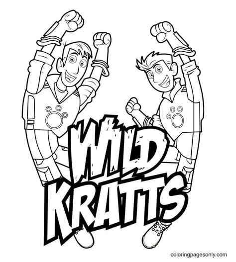 Wild Kratts - Chris And Martin Coloring Page - Free Printable Coloring Pages